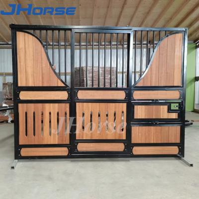 China Bamboo Hot Dipped Galvanized Steel Portable Horse Stalls Powder Coating for sale