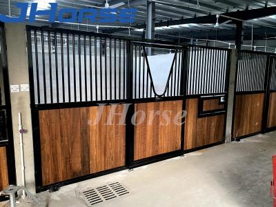 China Hot Dipped Galvanized Large Swing Door Horse Stall Fronts With Window for sale