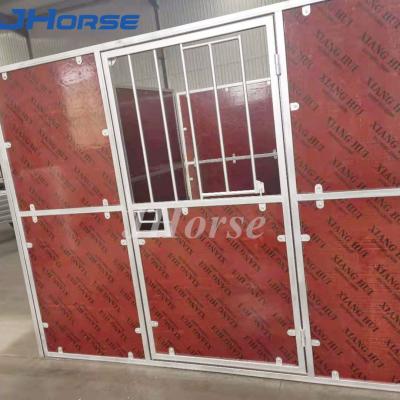 China Metal Steel Frame Portable Temporary Horse Stalls Easy To Install Hdpe for sale