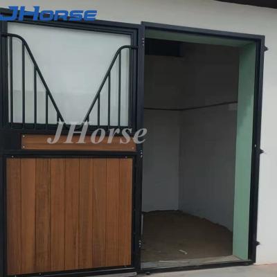 China Powder Coated Black Horse Stable Stall Panel Fronts for China for sale