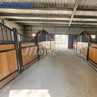 China Farm Equestrian Weatherproof European Horse Stalls Horse Stable Boxes Equipment Riding for sale