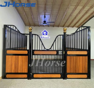 China Indoor 2.25m Premade Horse Stalls Steel Build Design Portable Temporary Galvanized for sale