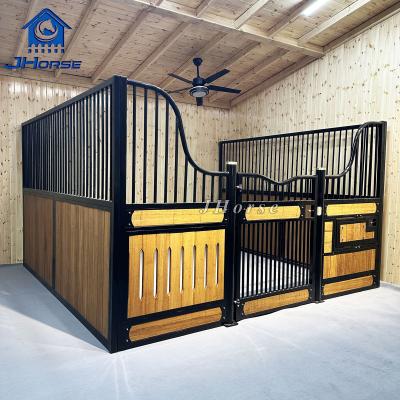 China 8ft X 8ft Powder Coated Horse Stall Front Panels With Pvc Board for sale