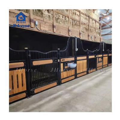 China Steel And Bamboo Horse Stall Fronts Swing Or Sliding Door Welded Design For Strength And Beauty for sale