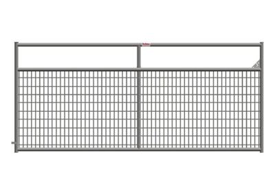 China Weather Resistant 10 Ft Metal Farm Gate , Wire Filled Steel Tube Farm Gates for sale