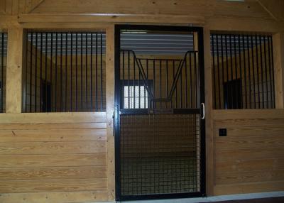 China Sliding Door Customized Wooden Horse Stable Bamboo Material Horse Stall for sale