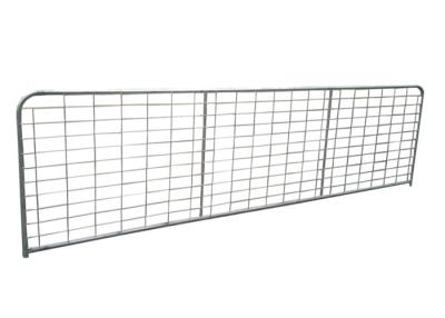 China 5mm Wire Diameter Wire Mesh Farm Gates , 1.2m Height I Stay Steel Livestock Gates for sale