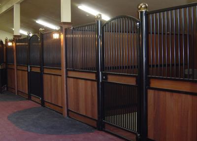 China V Front Movable Horse Stalls , Horse Stall Front Kits With Full Grill Swing Door for sale