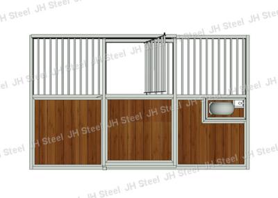 China Hot Dip Galvanized Horse Stall Panels With Sliding Door And Feeder Door for sale