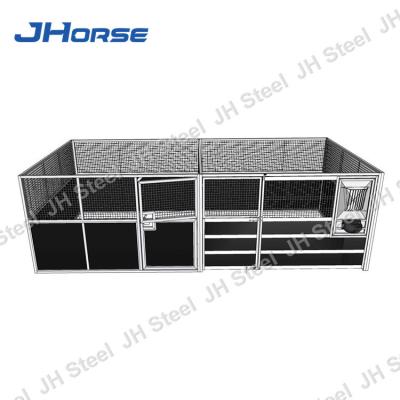 China Movable Infilled HDPE Waterproof Horse Stall Panels for sale