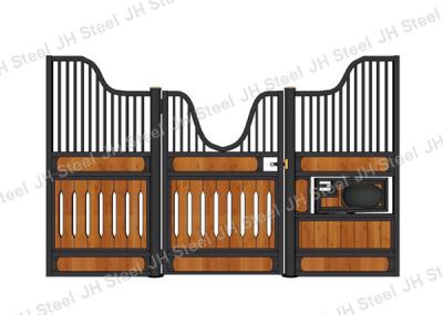China Heavy Duty Smooth Welds Hinged European Horse Stalls for sale