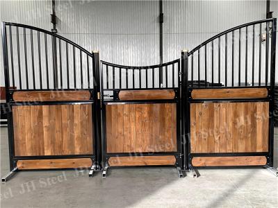 China Black Powder Coated Galvanised Horse Stable Box for sale