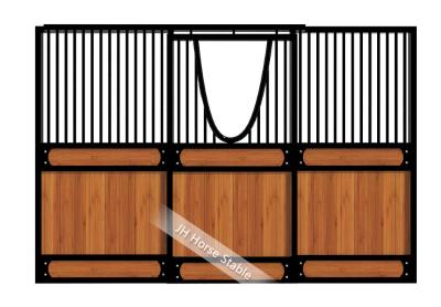China Infilled Bamboo Sliding Door Prefabricated European Stalls for sale
