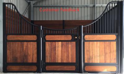China Mobile Panels Free Standing 14ft European Horse Stalls for sale