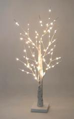 China o diodo emissor de luz do feriado 72pcs ilumina a árvore da luz do vidoeiro com a decoração da bateria das luzes feericamente à venda