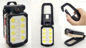China Portable COB Rechargeable Work Light ABS Nylon Multifunction Work Light 60x125x42mm for sale