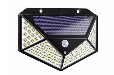 China Outdoor Solar Powered LED Light 100LED ABS 1200Mah Lithium 18650 Solar Powered Led Garden Lights for sale