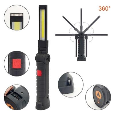 China Rechargeable Craftsman LED Work Lights 360 Deg Free Rotating 3W COB LED Work Light Torch 200 Lumen for sale