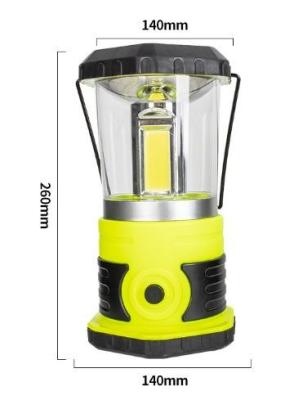 China 1200lm 2 In 1 LED Camping Lantern Outdoor LED Lantern High Powered 3D COB ABS D14xH26cm 740g for sale