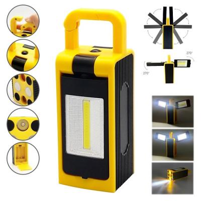 China 6.2x6.3x18cm COB LED Work Light Rechargeable ABS Plastic for sale
