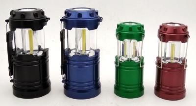 China Battery Powered 2 In 1 LED Camping Lantern Large COB Pop Up Lantern 8.1x8.1x13.8(18.8)Cm for sale