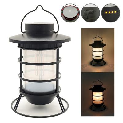 China Rechargeable Retro Luxury Camping Led Camping Lights For Tents ABS+PC+Metal  φ17x23.8cm 710g for sale