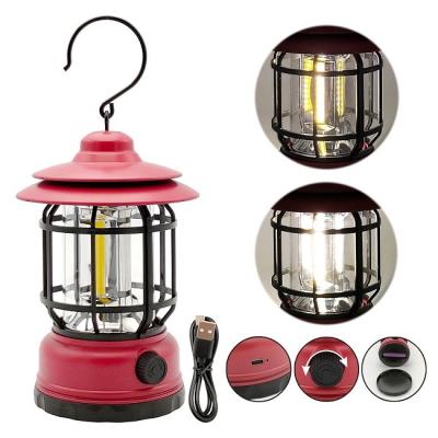 China Outdoor Portable LED Camping Lantern 110x110x184mm White For Party Festival for sale