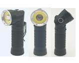 China Functional LED Flashlight 4x4x14cm With Adjustable Pivoting Head Up To 90 for sale