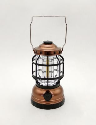 China COB Classical 2 In 1 LED Camping Lantern 3.7v-4.2v Electric Camping Lantern for sale