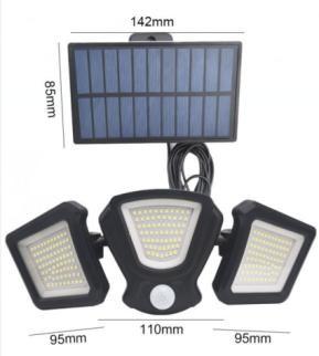 China 6W ABS Solar Powered LED Lamps 1800mah 2X18650 Lithium Battery 19x13x11cm IP44 for sale