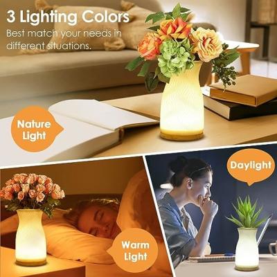 China Home Decoration LED Vase Table Light With Breathing Light Good Gift For Children à venda