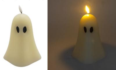 Cina 3D Flame Wax LED Ghost Light 1 LED On Off 10.5*10.8*15(18)Cm 3AAA Battery 420g in vendita
