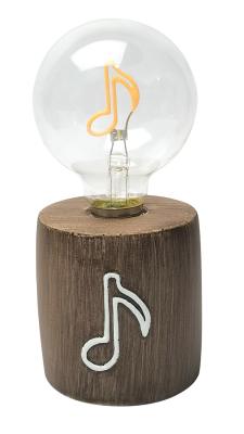 China 655g LED Filament Lamp With Note Resin 2AA 8*8*18 Cm 8*8*12 Cm for sale