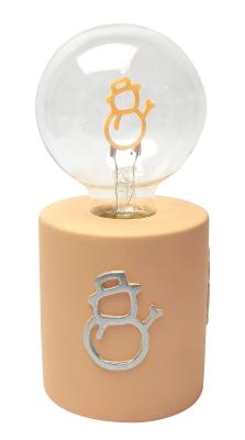 China Lámpara de incandescencia LED de forma de muñeco de nieve única Resina 3AAA 8.4*8.4*18 Cm 8*8*12 Cm en venta