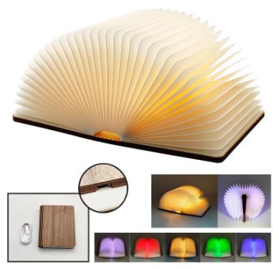 Cina 145x115x25mm Book Lantern 220g RGB Color Changing Built-In Rechargeable Book Lamp in vendita