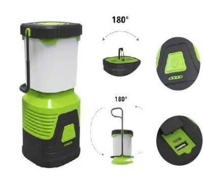 China PC Portable Rechargeable Camping Light 7W 3000K 4500K 6500K About 630 Lumen for sale