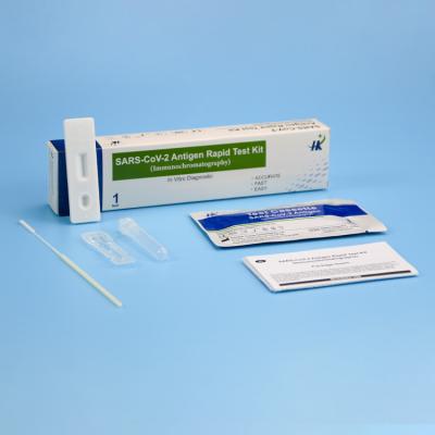 China Covid-19 SARS-CoV-2 Antigen Rapid Test Kit Easy Accurate 1 / 5 / 20tests/kit for sale