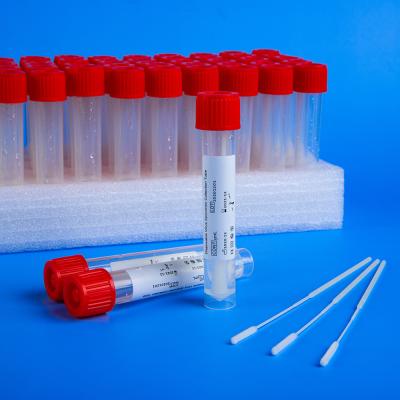China Europe Lab Disposable Virus Sampling Kits Swabs Tube For Oral Nasal for sale