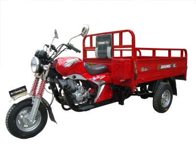 China Motorized Fuel 3 Wheel Cargo Motorcycle , 150CC Cargo Tricycle With Glass Headlight for sale