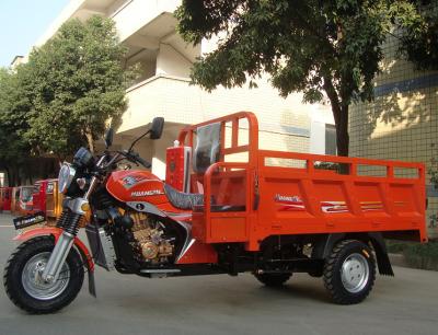 China Gasoline 200CC Cargo Tricycle Chinese 3 Wheeler With Double Railings / Side Seats for sale