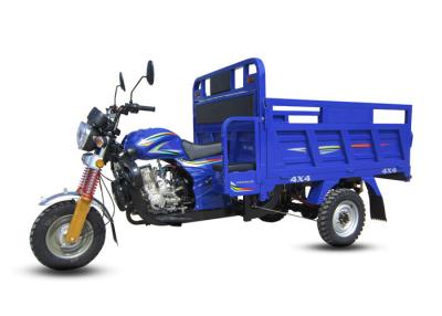 China Air Cooling 150CC Cargo Tricycle , Electric Three Wheel Motorcycle Dark Blue for sale