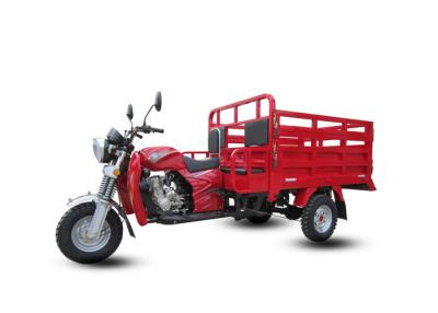 中国 助手席150CCの空冷エンジンを搭載する赤い3つの車輪の貨物オートバイ 販売のため