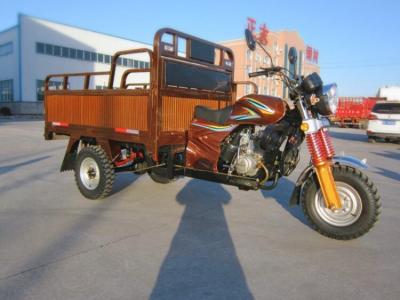 China Golden Color Three Wheel Cargo Motorcycle For Long Distance Riding for sale