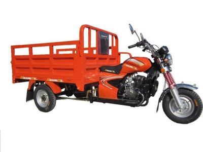 China Red Chinese Three Wheel Motorcycle , Cargo Motorized Tricycle Single Cylinder Engine for sale