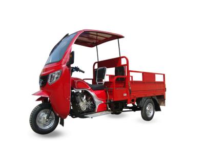 China Luxury Loader Cargo Motor Tricycle , Three Wheel Cargo Motorcycle with Cabin for sale