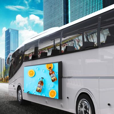 China P3 P4 P5 Bus LED Advertising Screen With Ultra Light Cabinet for sale