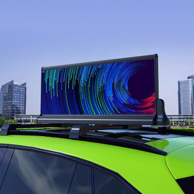 China Programmable Taxi Roof LED Display 3G 4G WIFI Outdoor P2.5 Car Roof Top Advertising à venda