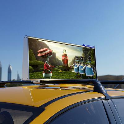 China Digital Advertising Taxi Roof LED Display SMD Front Access Taxi Top LED Display for sale