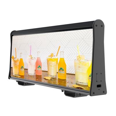 China 960*320mm 4500nits taxi top digital advertising P2.5 Outdoor Display for sale
