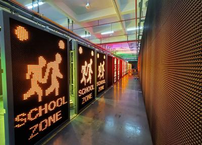 China Solar Powered 510 DIP LED Traffic Signs Luminous Safety Signage for sale